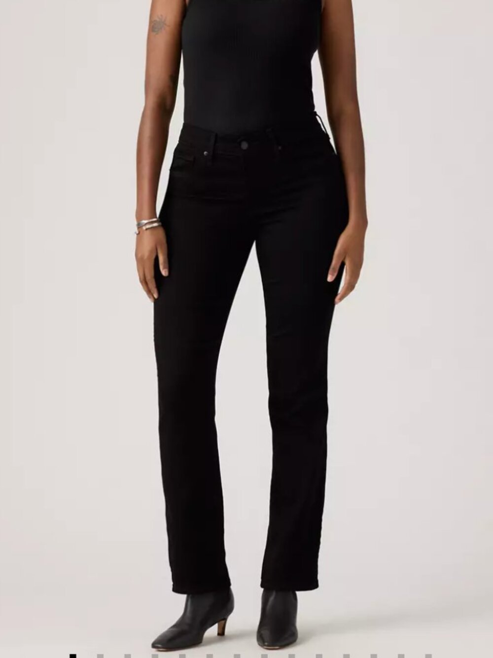 Levi's 314 Shaping Straight Women's Jeans - Black, Size 28